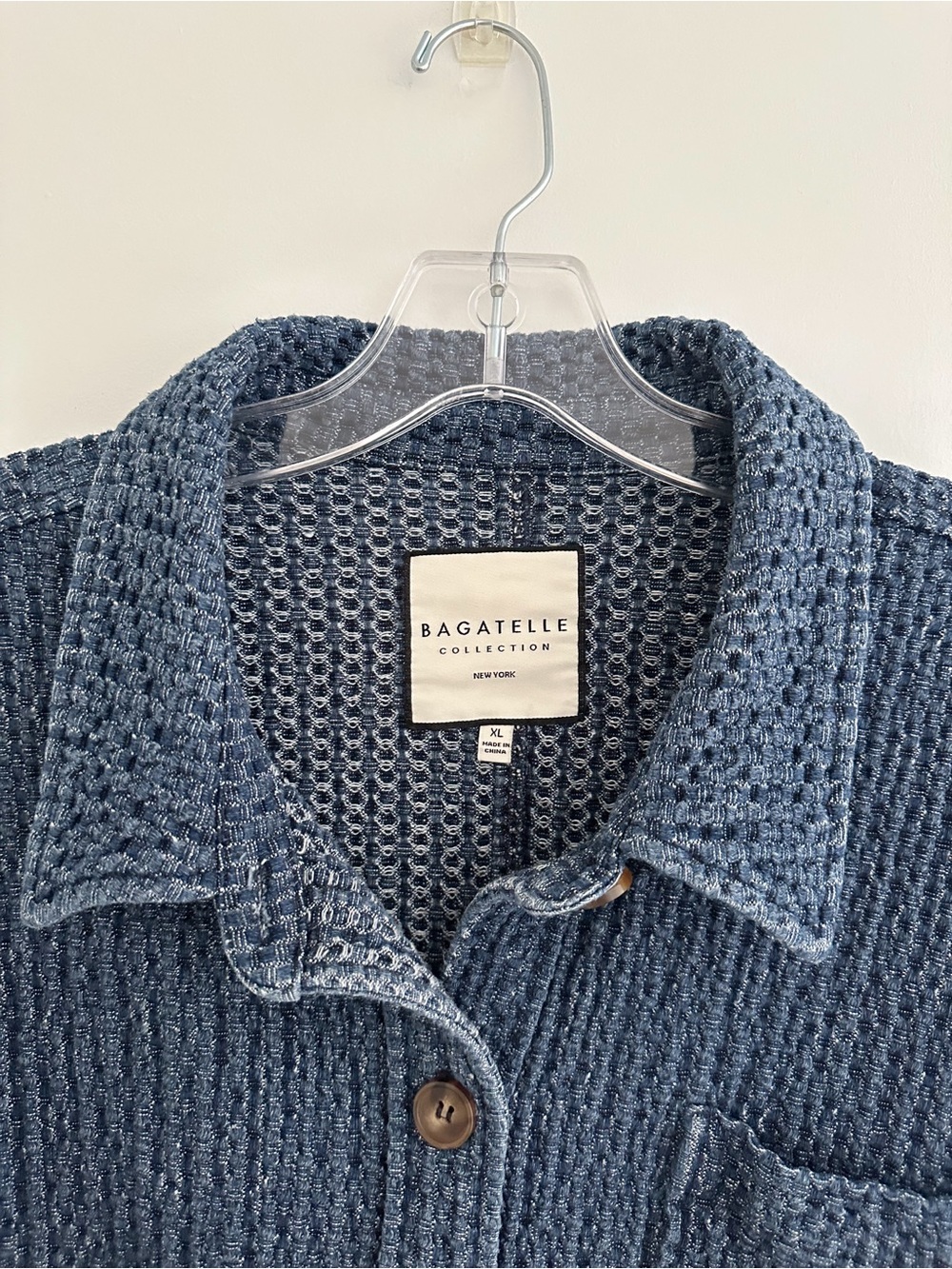 bagatelle Blue Ribbed Utility Jacket - Picture 3 of 6